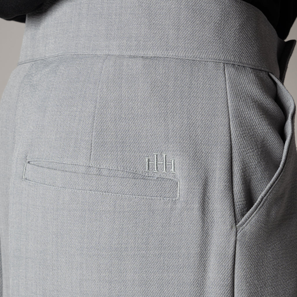 MOON GREY SINGLE BUTTON TROUSER