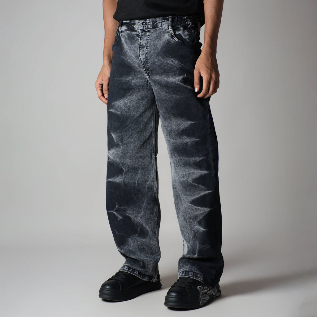 BLACK BLIZZARD WASH DENIM