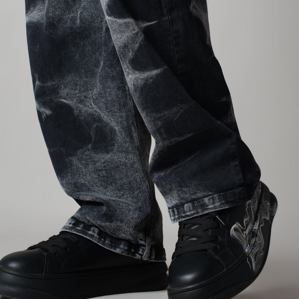 BLACK BLIZZARD WASH DENIM