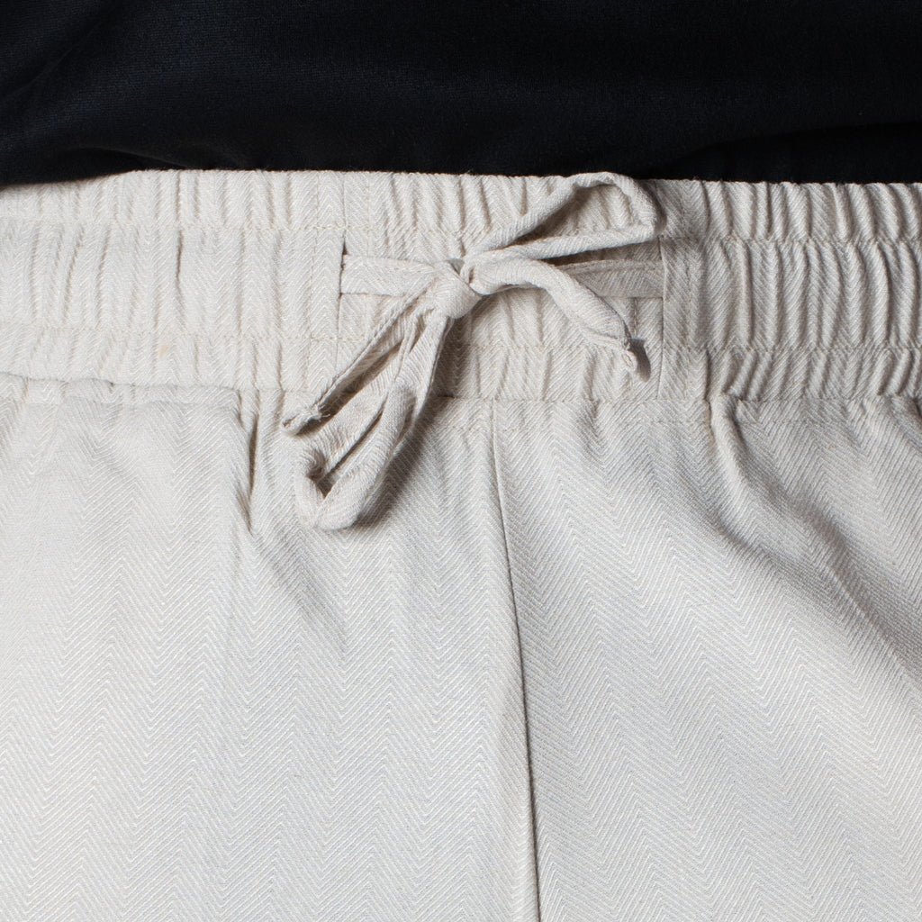 IVORY HAZE FLOW FABRIC PANT