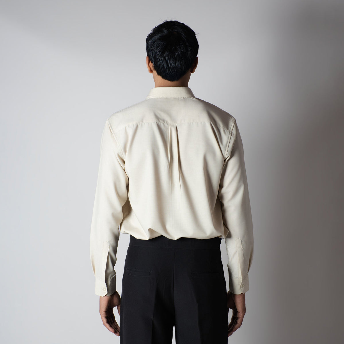 BEIGE FEATHER SHIRT