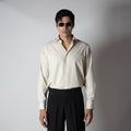 BEIGE FEATHER SHIRT