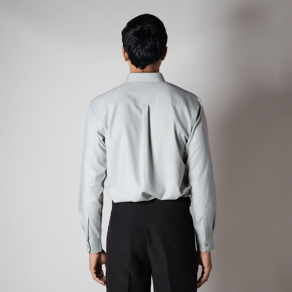LIGHT GREY FEATHER SHIRT