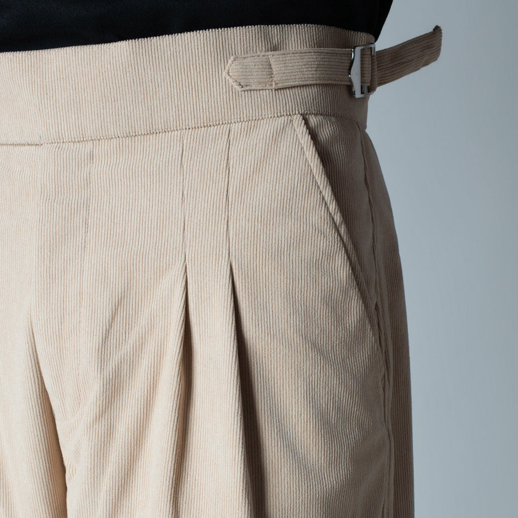 SAND CORDUROY FORMAL TROUSER