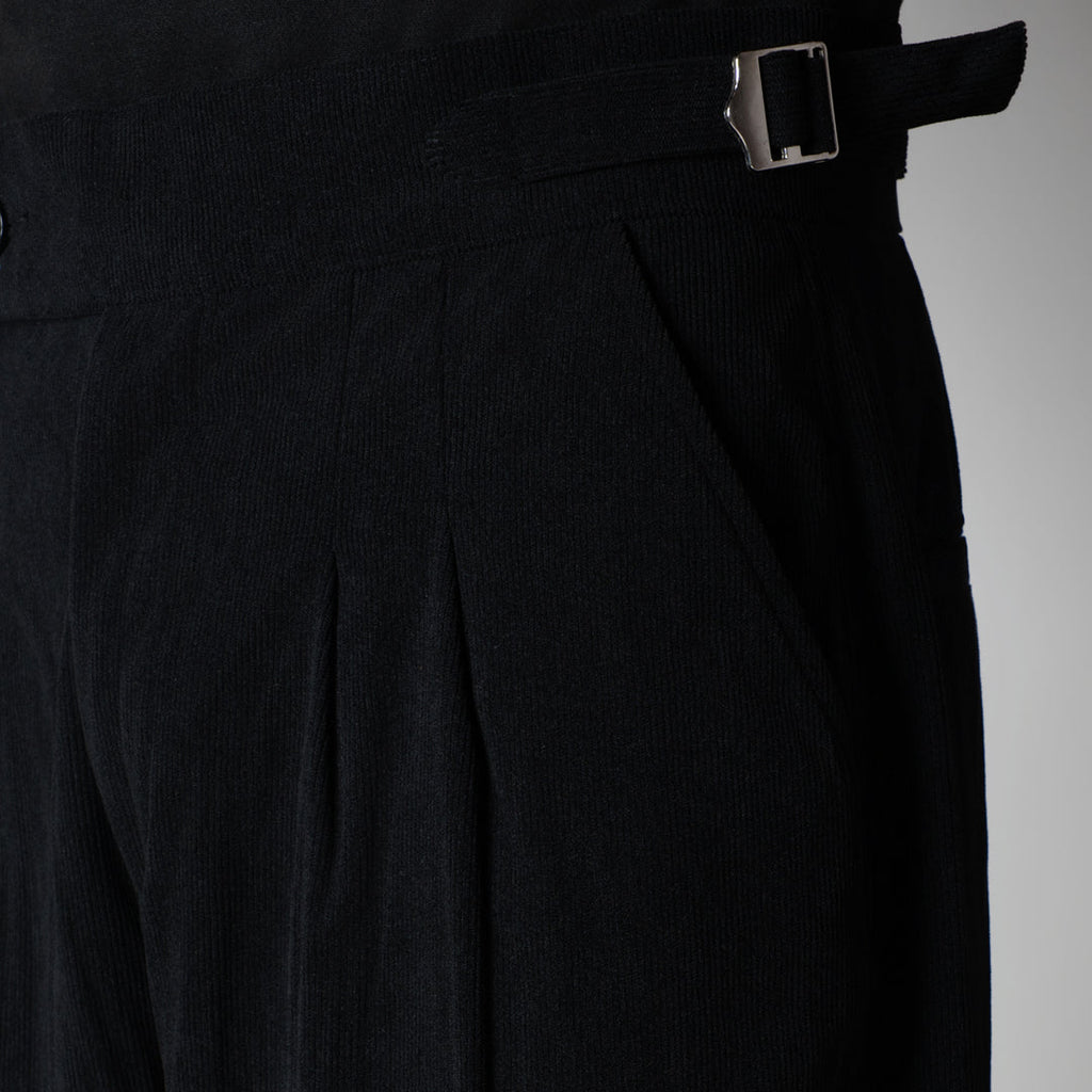 BLACK CORDUROY FORMAL TROUSER