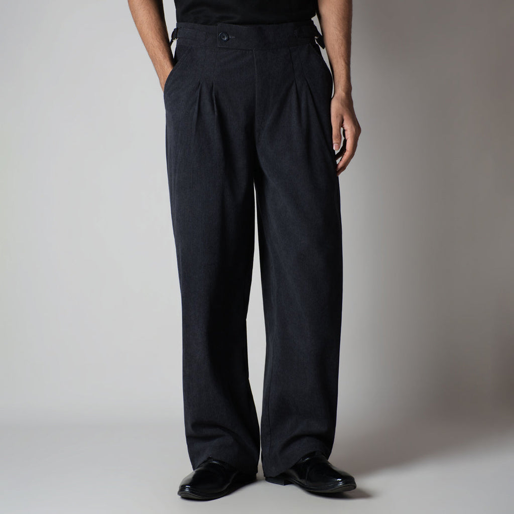 CHARCOAL CORDUROY FORMAL TROUSER