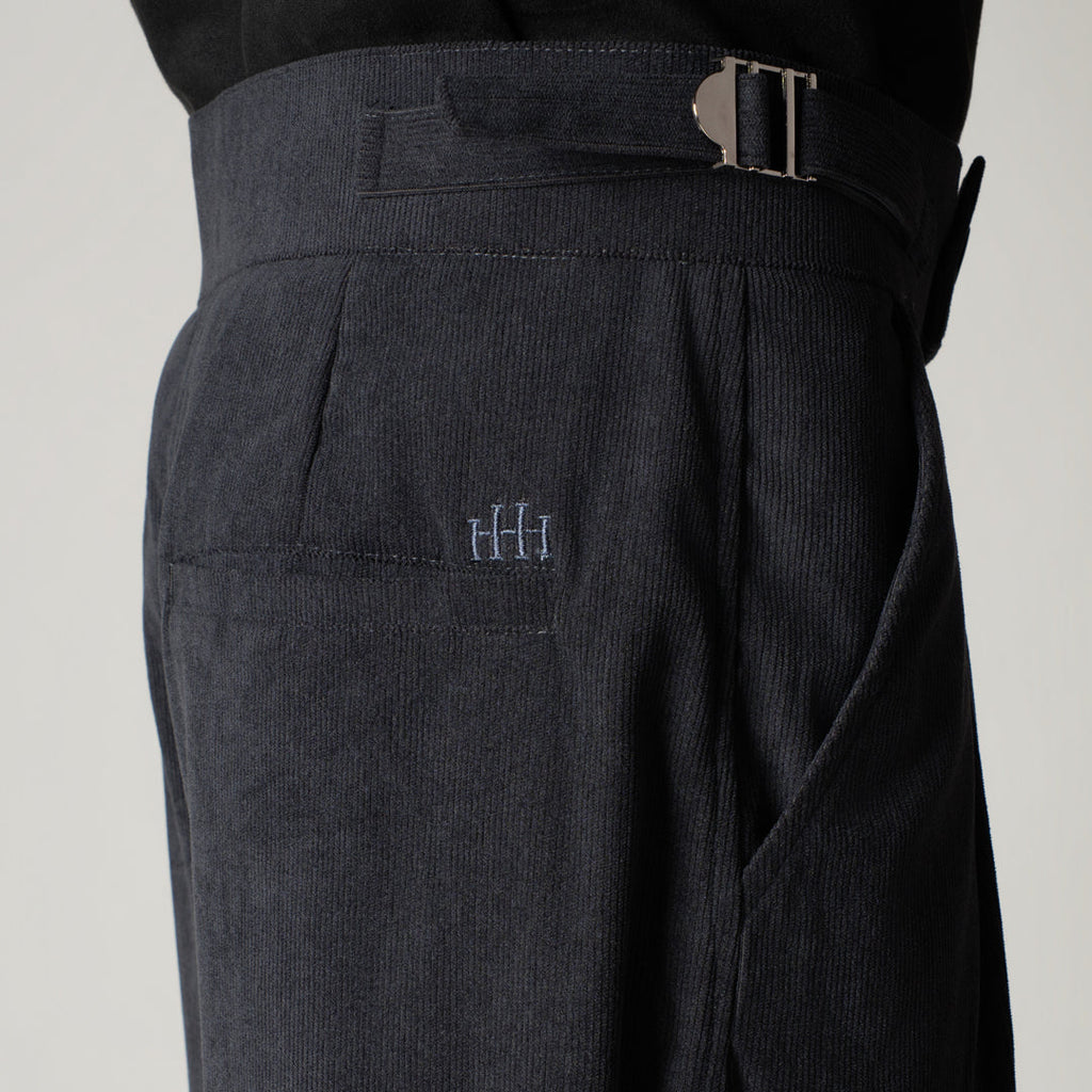 CHARCOAL CORDUROY FORMAL TROUSER