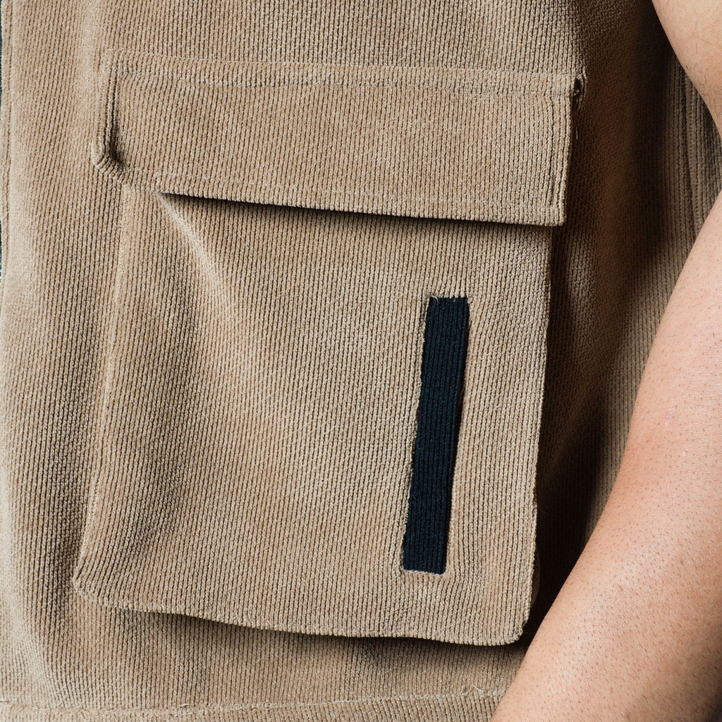 SAND DUAL KNITDRIP UTILITY JACKET
