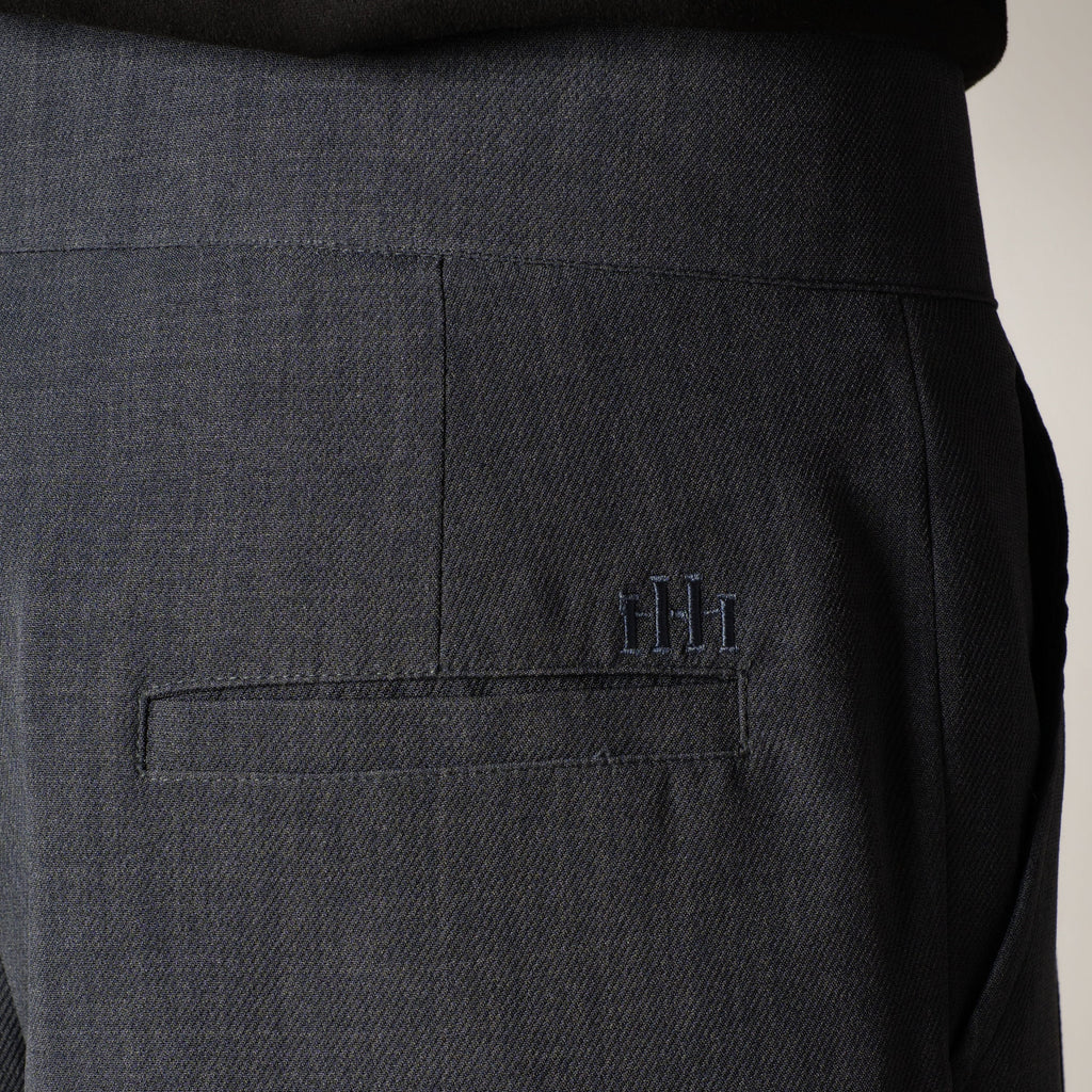 DARK GREY SINGLE BUTTON TROUSER