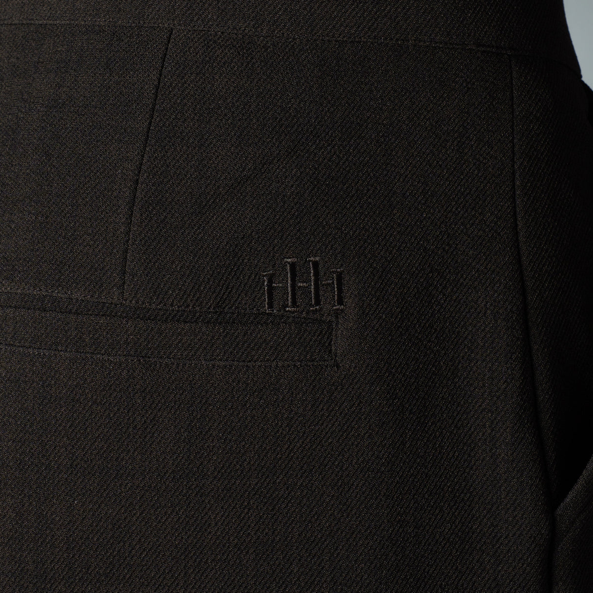 BROWN SINGLE BUTTON TROUSER