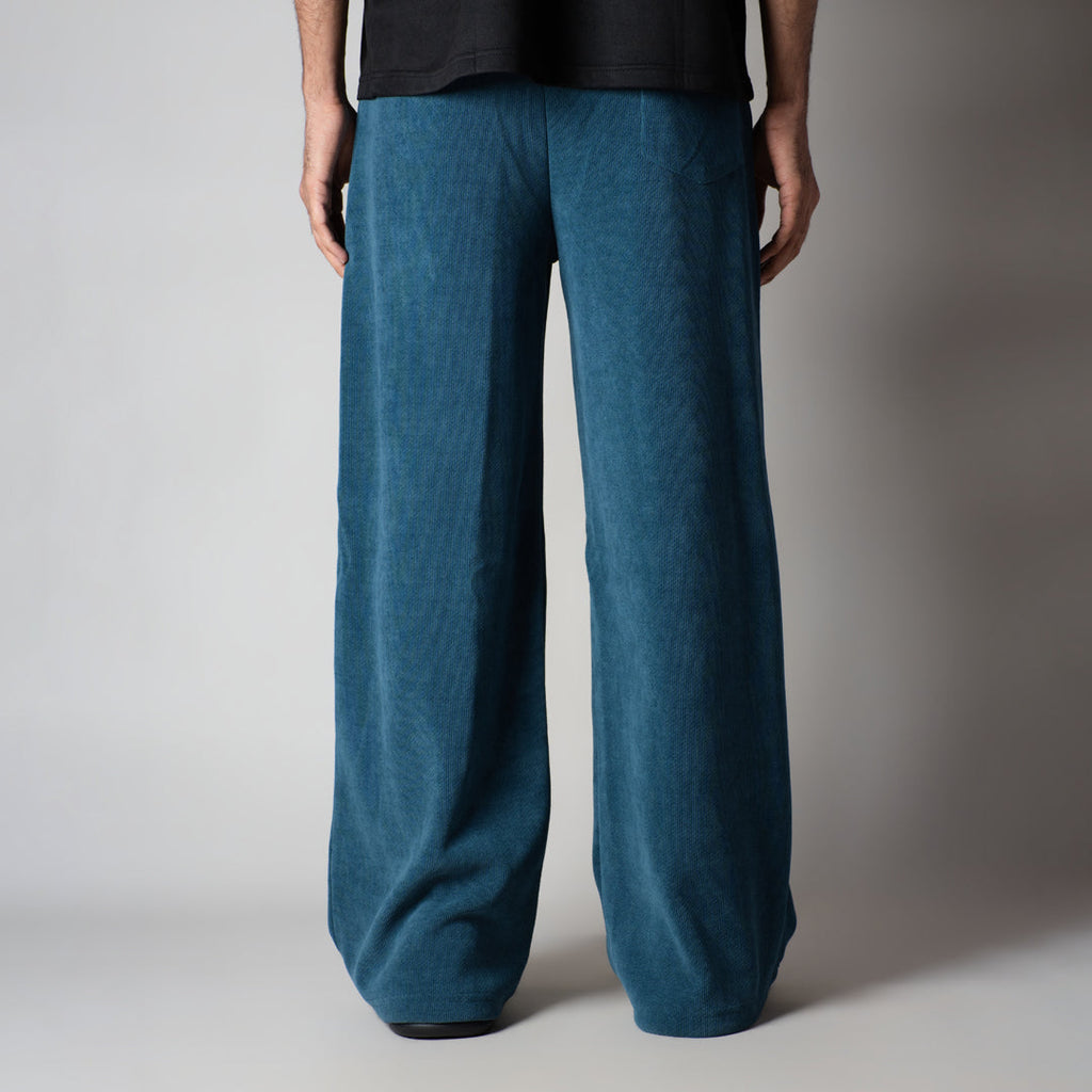 BLUE KNITDRIP SWEATPANTS