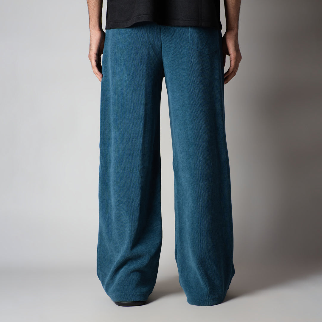 BLUE KNITDRIP SWEATPANTS