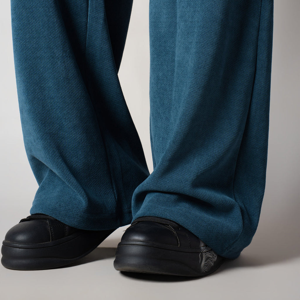 BLUE KNITDRIP SWEATPANTS