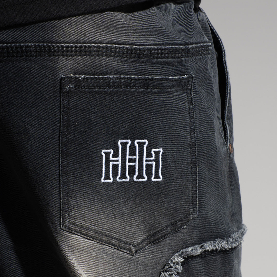 BLACK 3D CIRCUIT DENIM