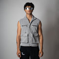 GREY KNITDRIP UTILITY JACKET