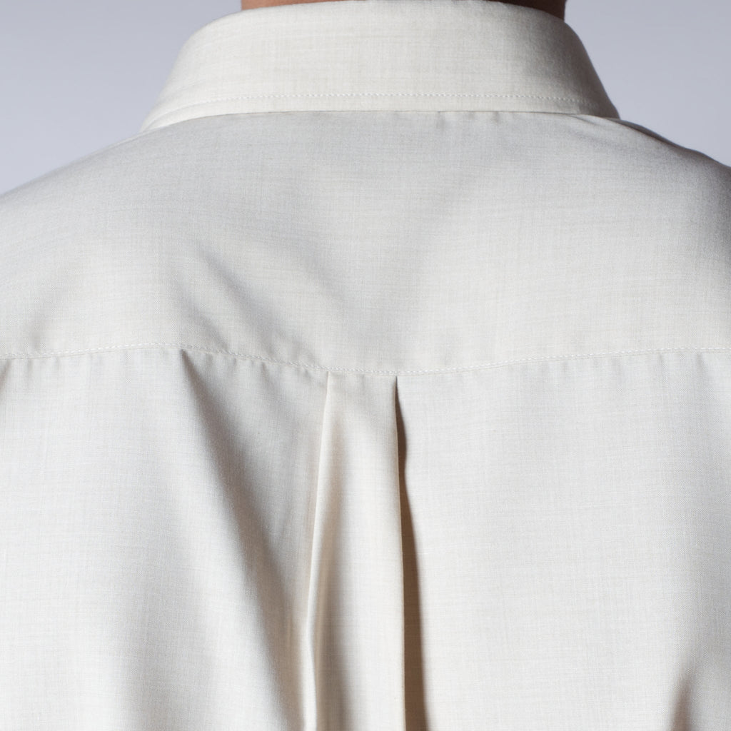 BEIGE FEATHER SHIRT