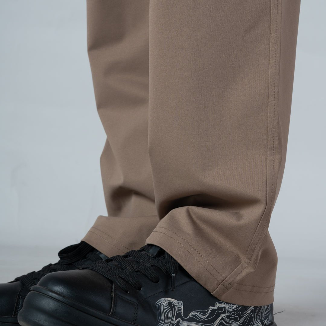 BEIGE DOUBLEDECK POCKET CARGO SWEATPANT