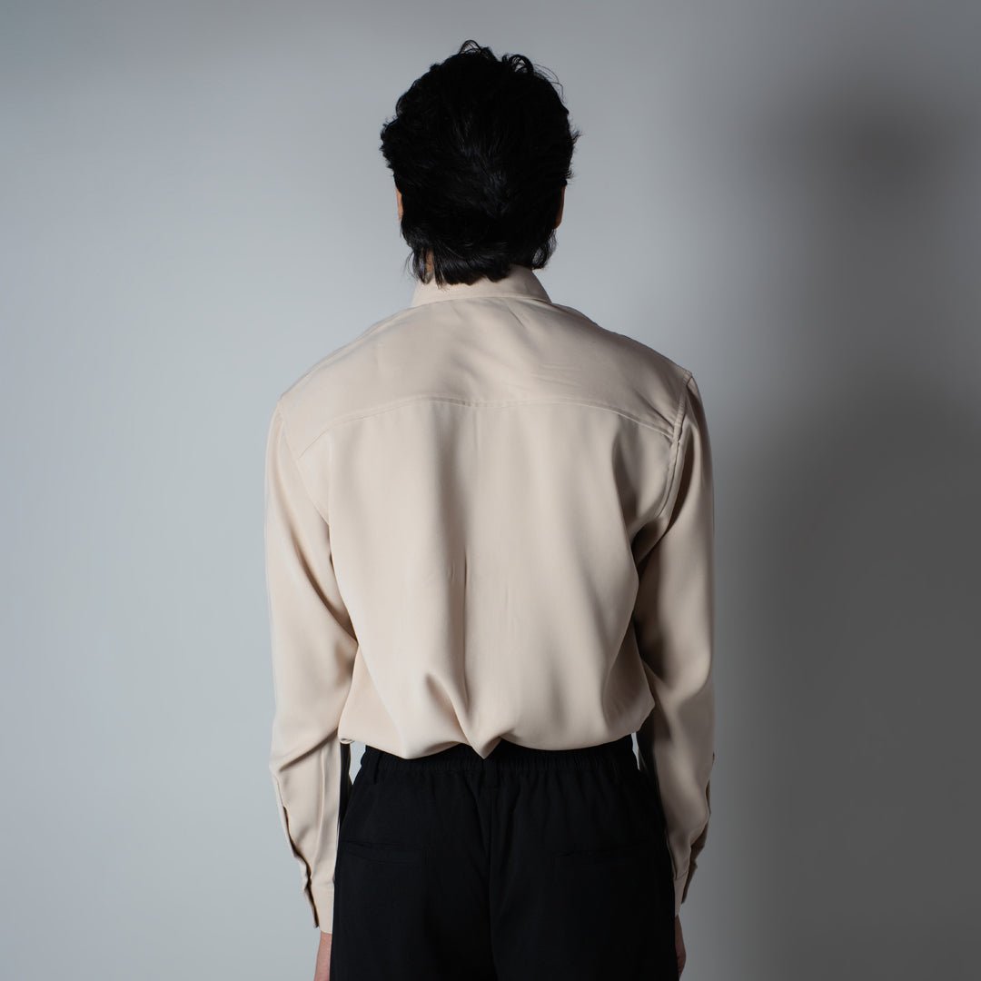 BEIGE KOREAN SHIRT