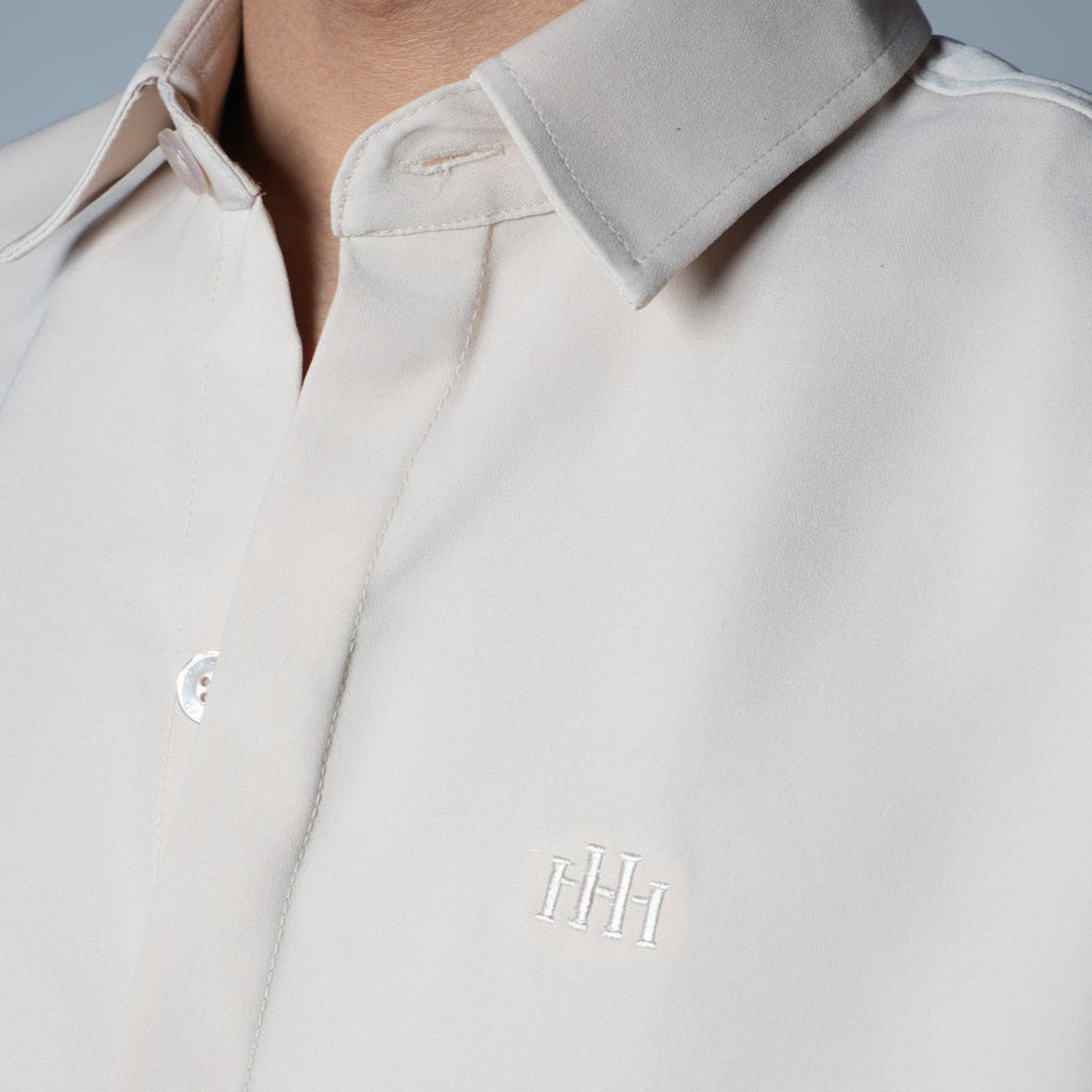 BEIGE KOREAN SHIRT