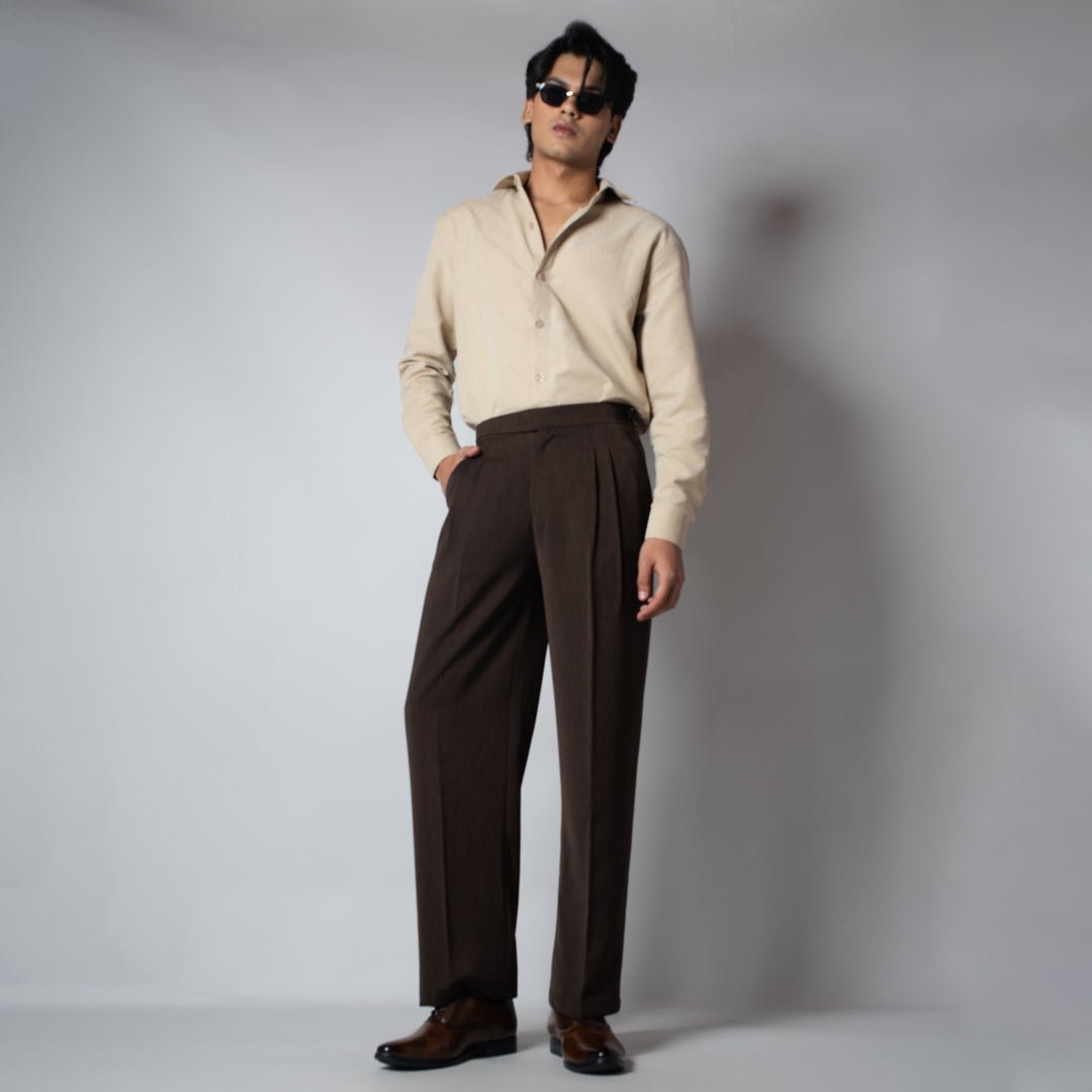 BISQUE SUEDE LASER LUXE SHIRT