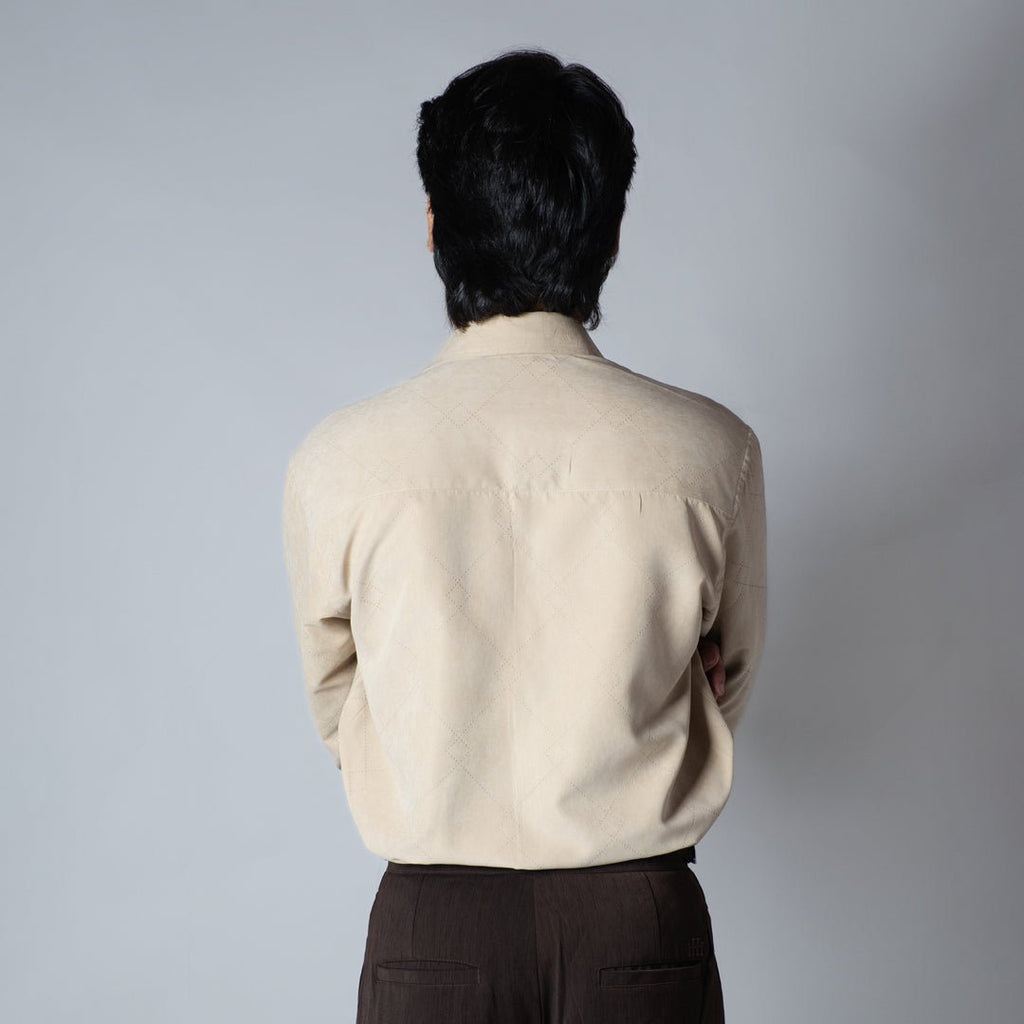 BISQUE SUEDE LASER LUXE SHIRT
