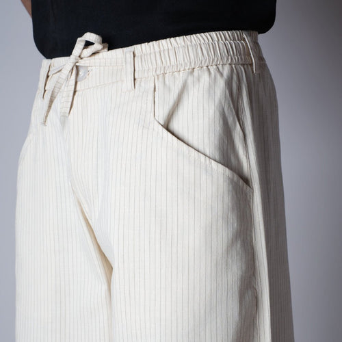 BEIGE VERTICAL STRIPED PANT