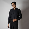 BLACK FEATHER SHIRT