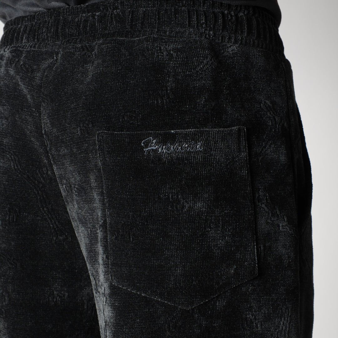 BLACK SOFTEDGE JACQUARD SWEATPANT