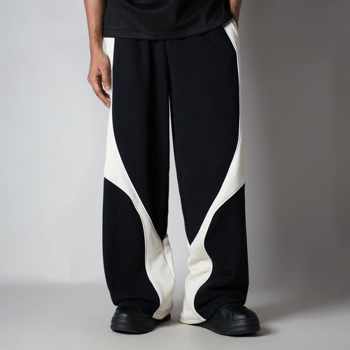 BLACK HALF CIRCLE SWEATPANT