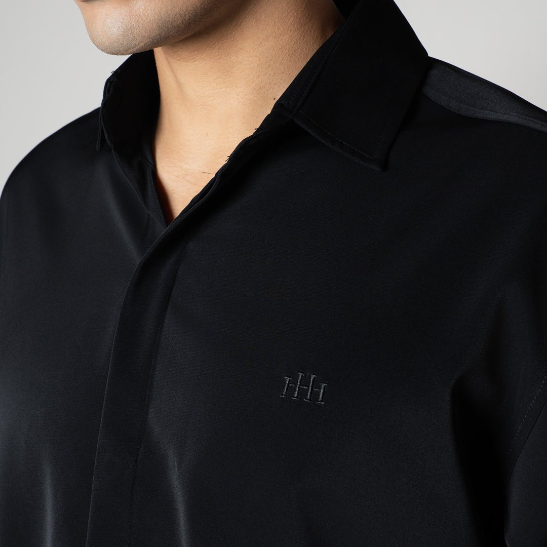 BLACK KOREAN ULTRALITE SHIRT