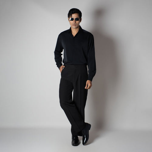 BLACK KOREAN ULTRALITE SHIRT
