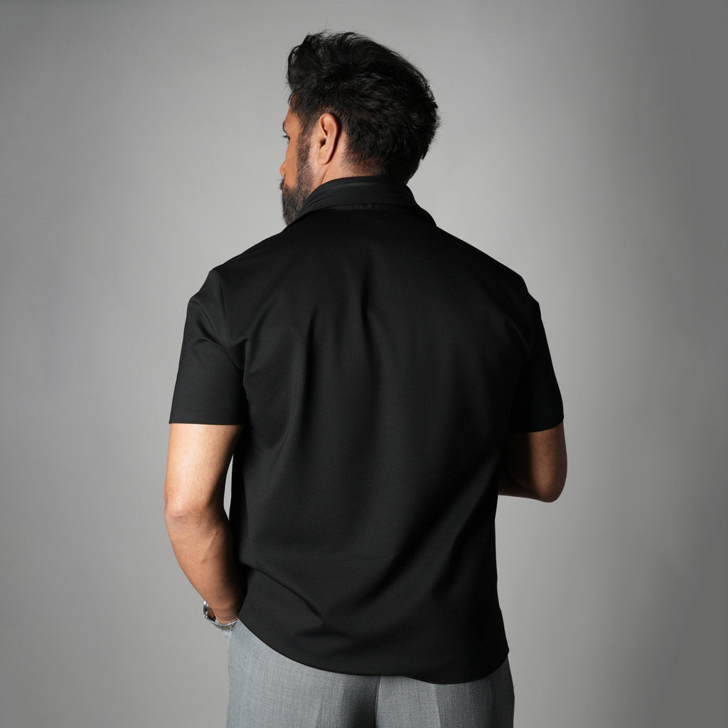 BLACK PRIME SEAMLESS POLO