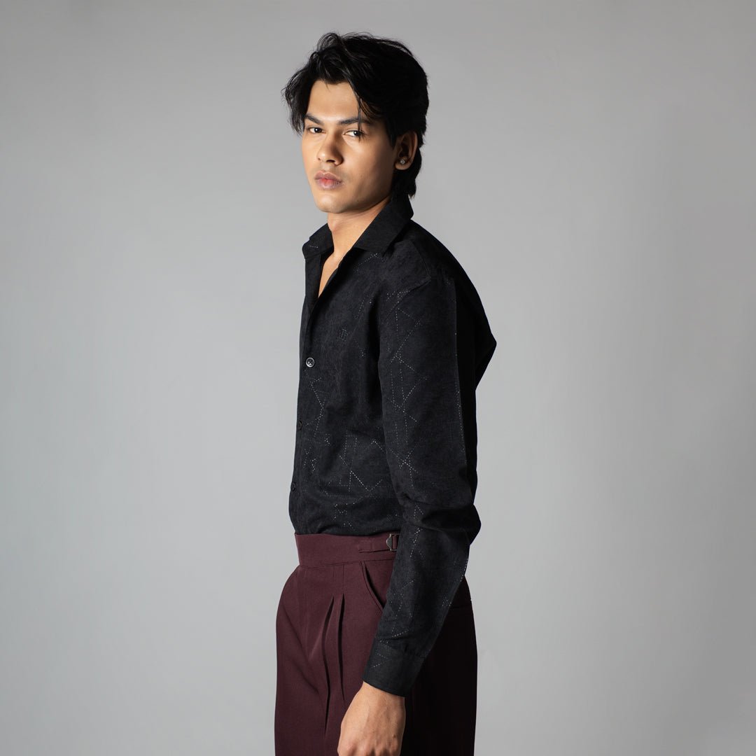 BLACKEND SUEDE LASER LUXE SHIRT