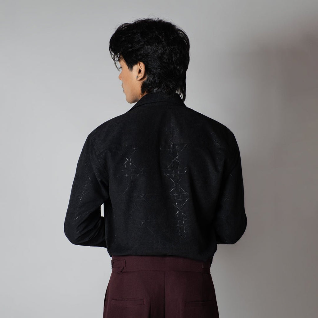 BLACKEND SUEDE LASER LUXE SHIRT