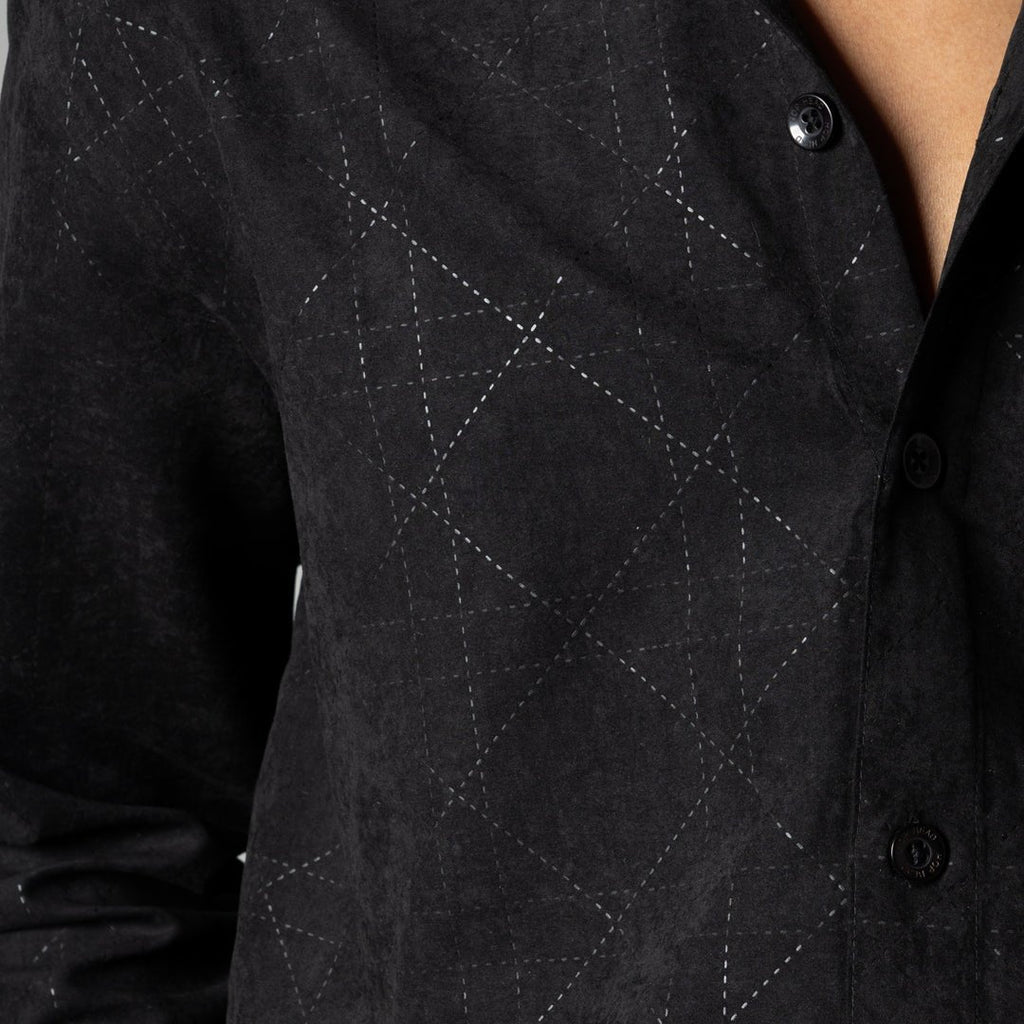 BLACKEND SUEDE LASER LUXE SHIRT