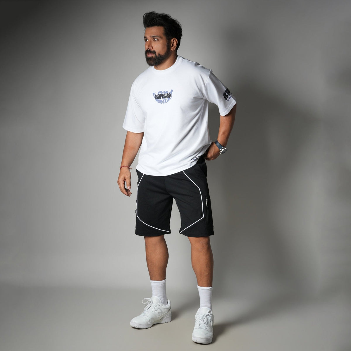 BLACK VERTEX EDGE SHORTS