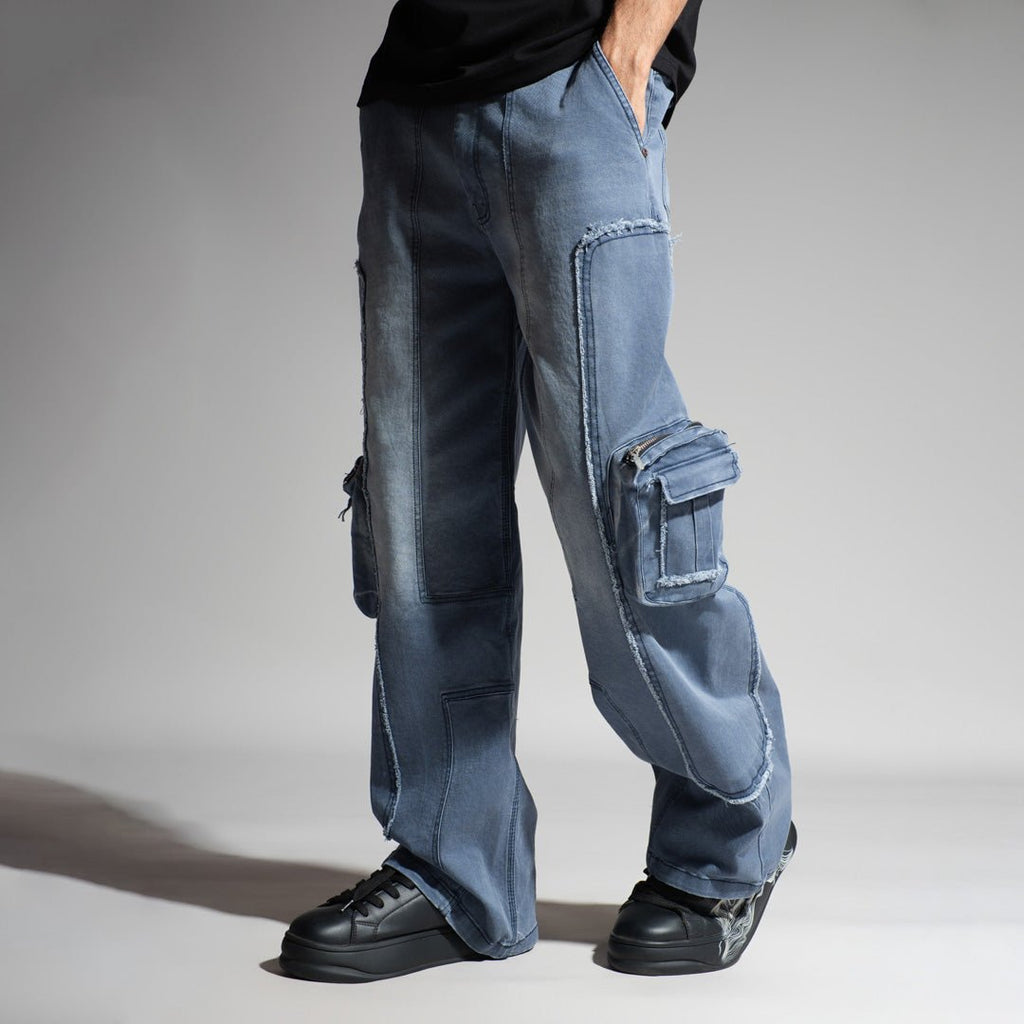 BLUE 3D CIRCUIT DENIM