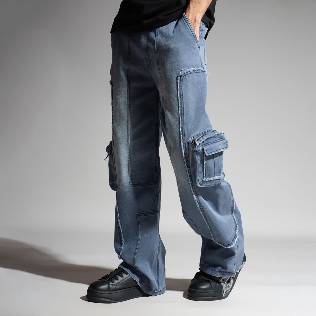 BLUE 3D CIRCUIT DENIM