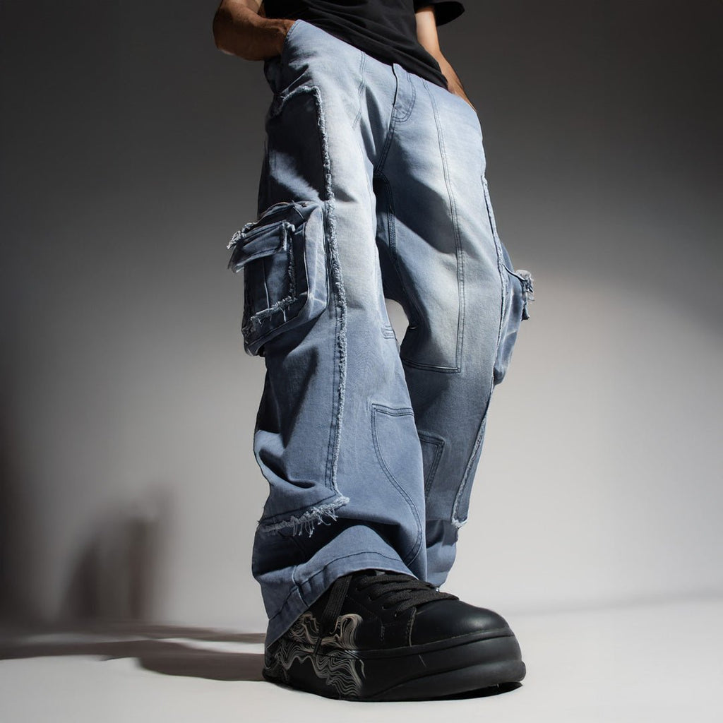 BLUE 3D CIRCUIT DENIM