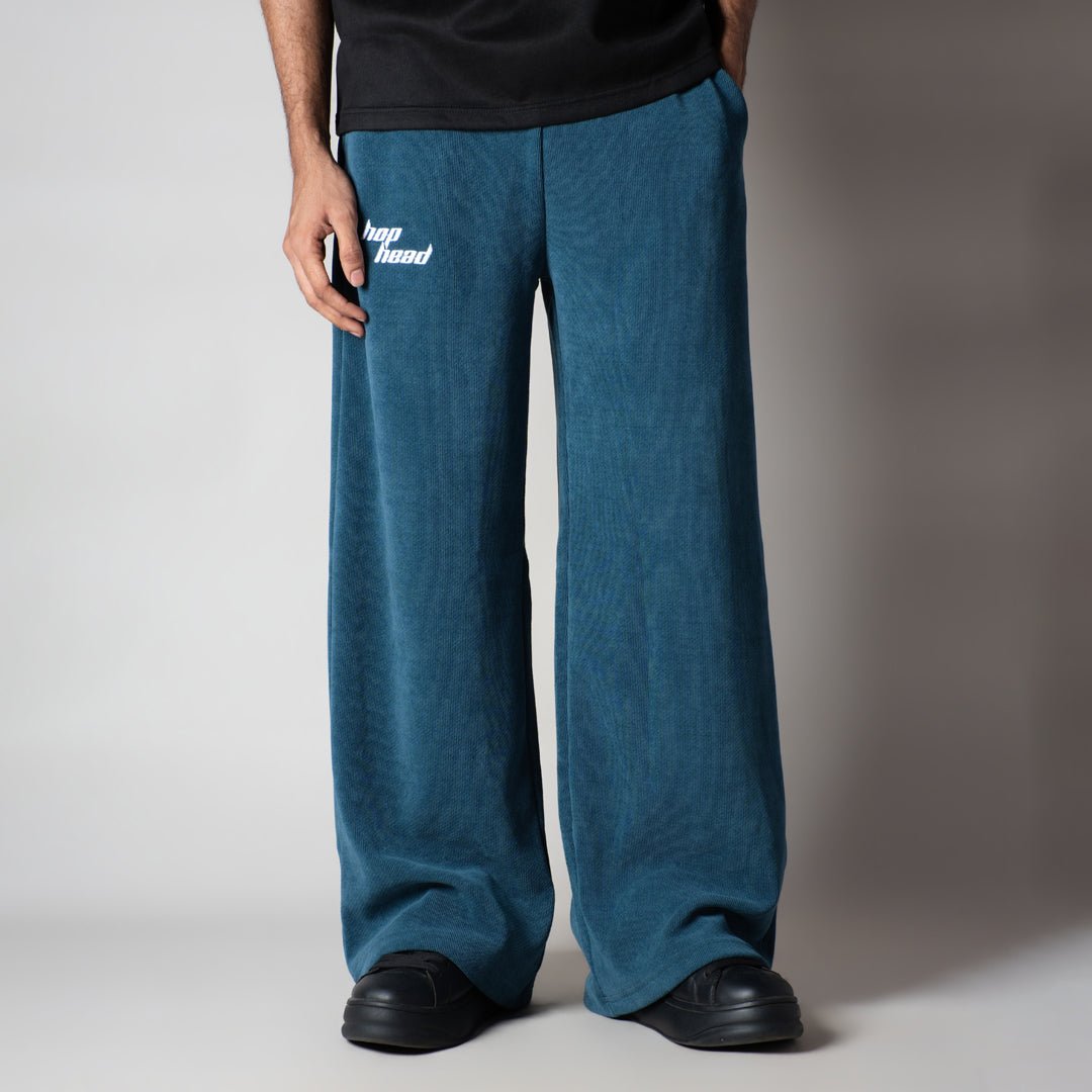 BLUE KNITDRIP SWEATPANTS