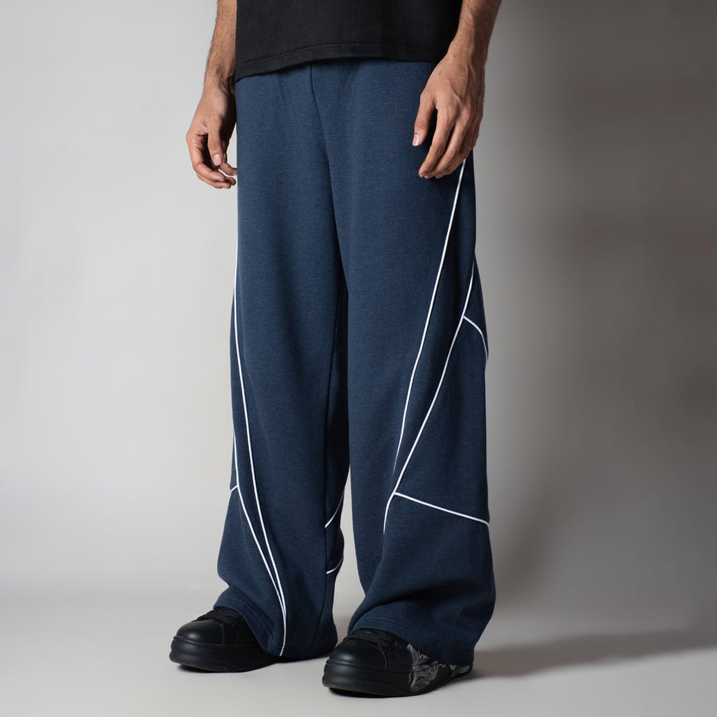 BLUE VERTEX FLEECE BAGGY SWEATPANTS
