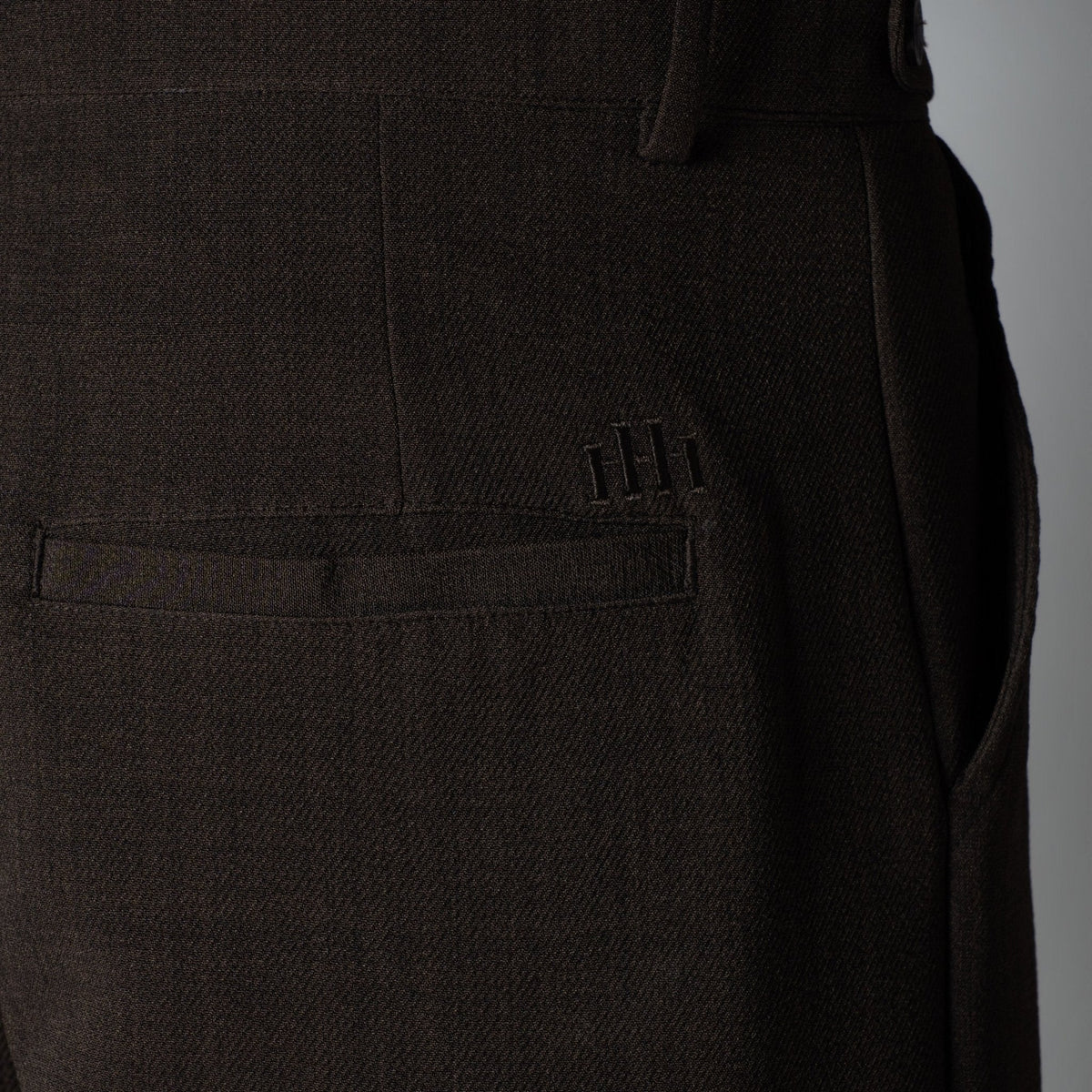 BROWN DOUBLE FLAP TROUSER