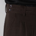 BROWN DOUBLE FLAP TROUSER