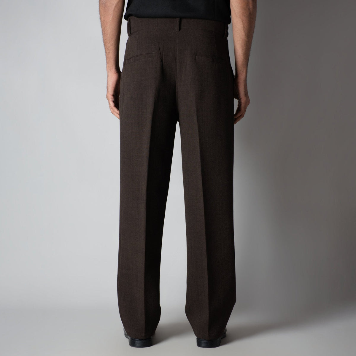 BROWN DOUBLE FLAP TROUSER