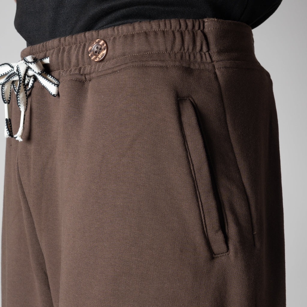 BROWN EXTRA PANEL SWEATPANTS