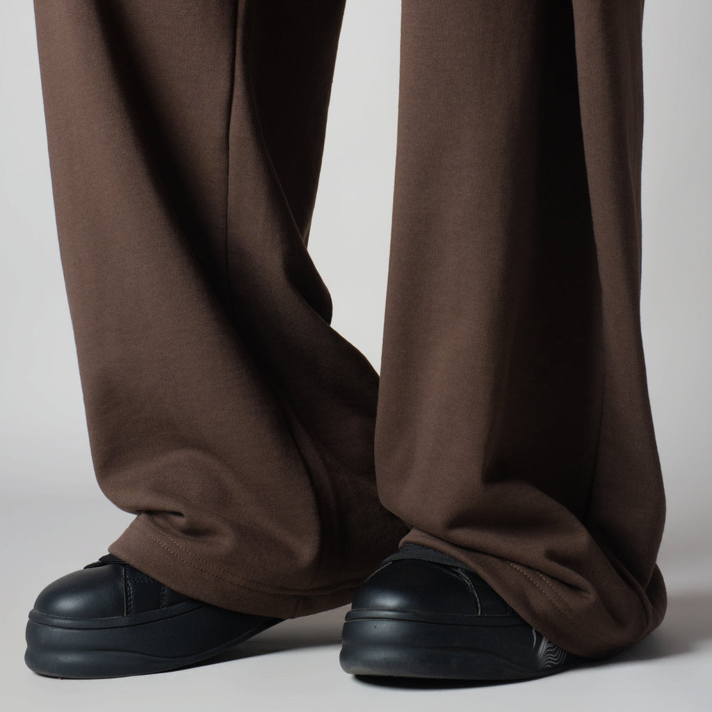 BROWN EXTRA PANEL SWEATPANTS