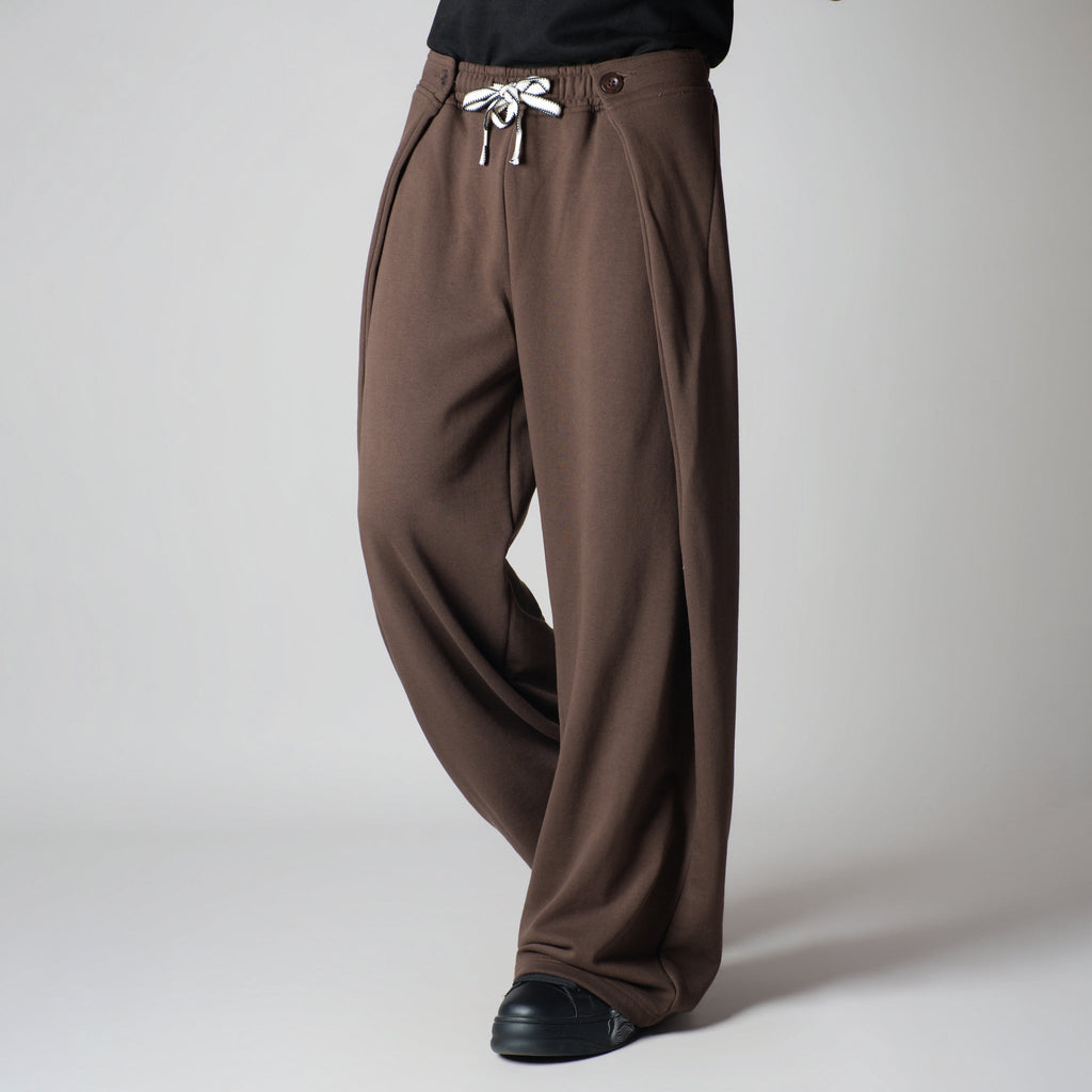 BROWN EXTRA PANEL SWEATPANTS