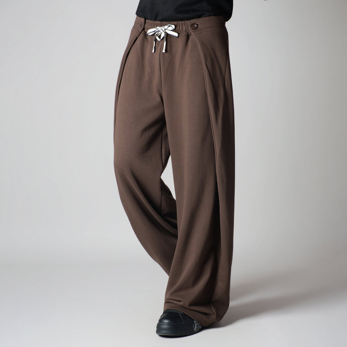 BROWN EXTRA PANEL SWEATPANTS
