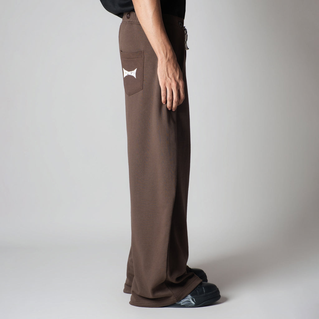 BROWN EXTRA PANEL SWEATPANTS