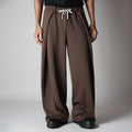 BROWN EXTRA PANEL SWEATPANTS